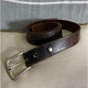 Foster Weld Men’s Leather Belt with PRIVATE STOCK Design‎ on Belt - Size 40